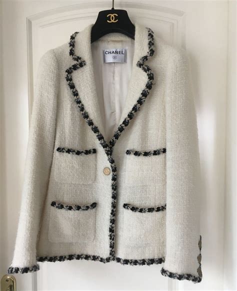 white chanel blazer|Chanel blazer for women.